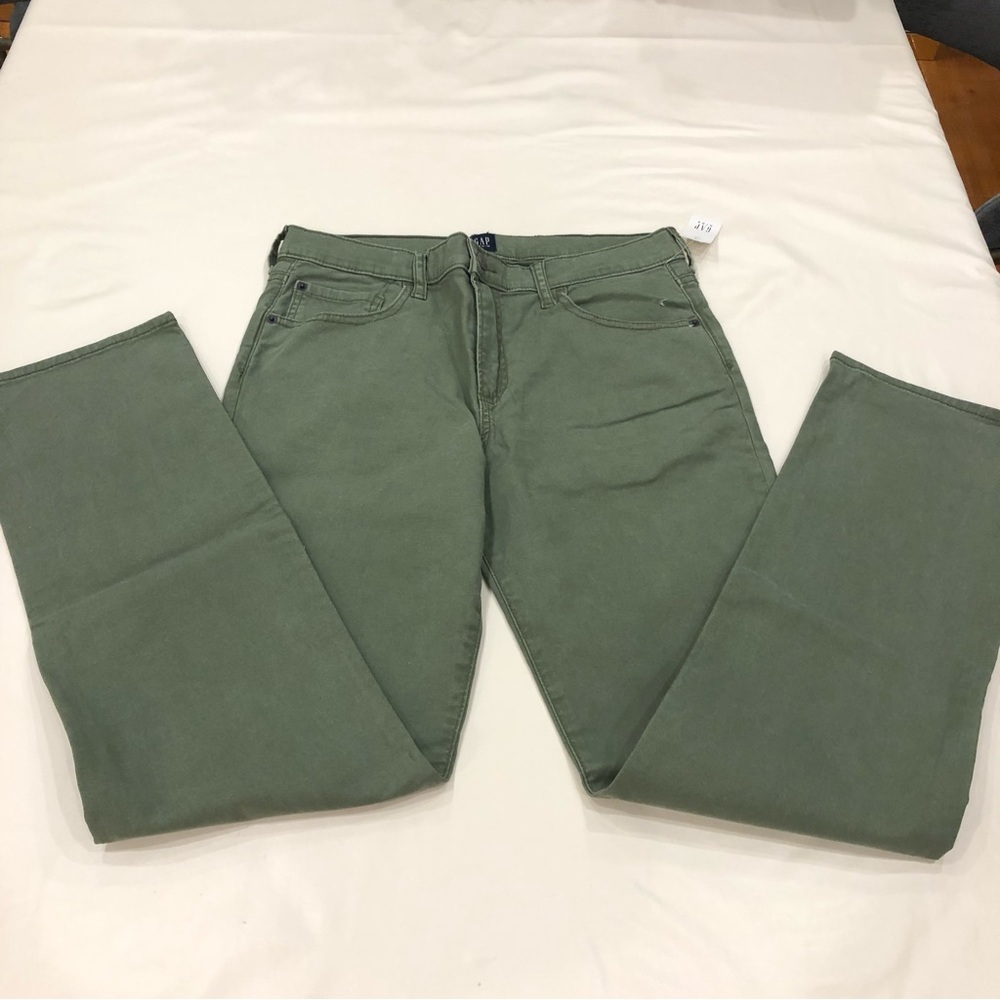 NWT GAP Husky Olive Green Jeans Sz 18